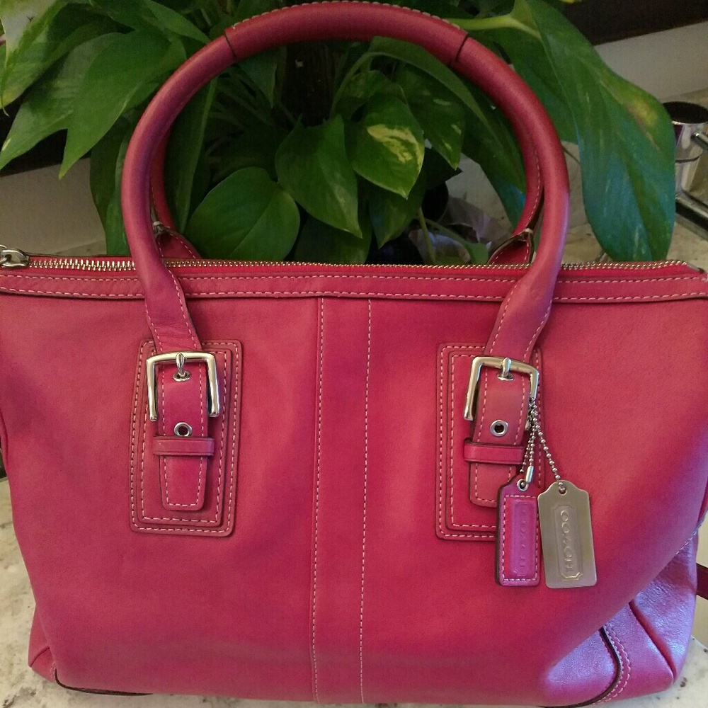 Authentic Coach Leather Satchel